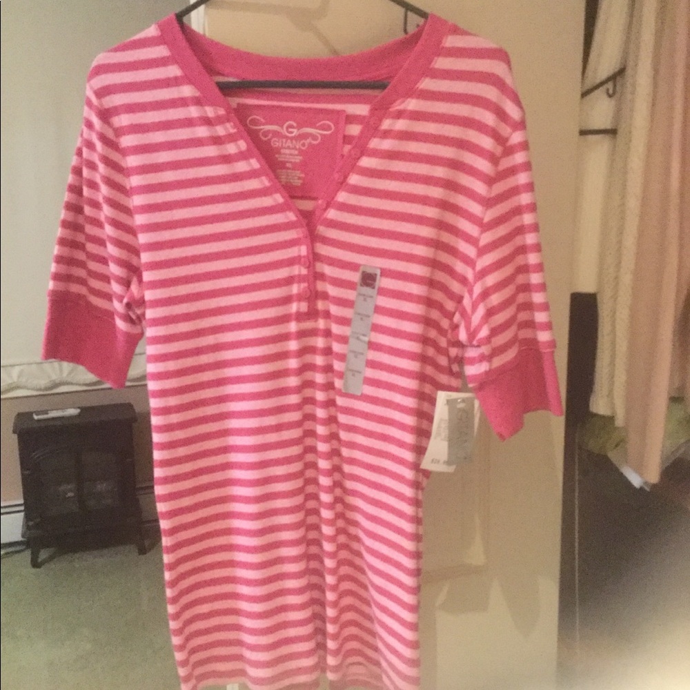Pink white tunic Gitano xl